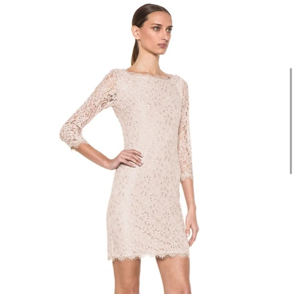dvf zarita lace dress DVF DIANE von FURSTENBERG Zarita Lace Dress Sund Tomato Red Celebrity BNWT 6 348
